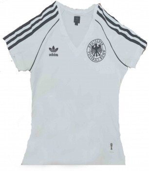 Adidas Originals Deutschland Trikot WM 1974 Weltmeister 74 DFB weiß T-Shirt Damen D = 38