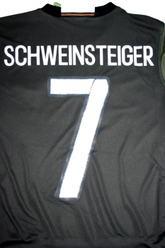 Adidas Deutschland Trikot 7 Bastian Schweinsteiger Euro 2016 DFB Auswärts Grau Herren S