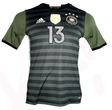 Adidas Deutschland Trikot 13 Thomas Müller Euro 2016 DFB Auswärts Grau Herren M, L oder XL