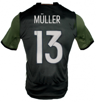 Adidas Deutschland Trikot 13 Thomas Müller Euro 2016 DFB Auswärts Grau Herren M, L oder XL