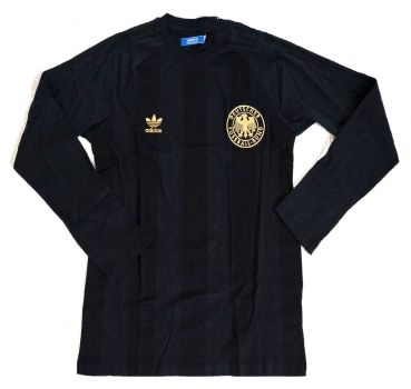 Adidas Originals Deutschland Trikot legenden Shirt 1974 schwarz langarm baumwolle DFB herren M