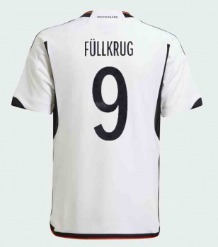 Adidas Alemania camiseta 9 Niklas Füllkrug Copa del Mundo 2022 blanco/negro senor S, M, L o XL