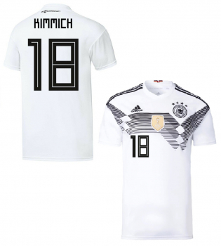 Adidas Alemania camiseta 18 Joshua Kimmich Copa del Mundo 2018 Russa blanco senor M