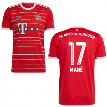 Adidas FC Bayern München Trikot 17 Sadio Mane 2022/23 heim rot Herren L