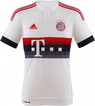 Adidas FC Bayern München Trikot 2015/16 auswärts weiß away Herren M