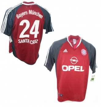 Adidas FC Bayern München Trikot 24 Roque Santa Cruz CL 2001/02 Opel Herren XL