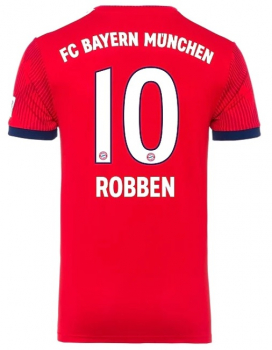 Adidas FC Bayern München Trikot 10 Arjen Robben 2018/19 heim rot Herren XL