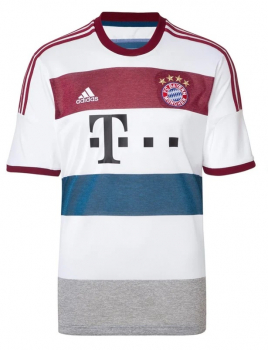 Adidas FC Bayern München Trikot 2014/15 Auswärts weiß Herren 2XL / XXL