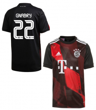 Adidas FC Bayern München Trikot 22 Serge Gnabry CL 3rd auswärts Final 2020 patch Lissabon Herren S