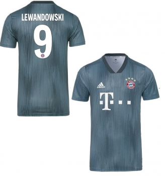Adidas FC Bayern München Trikot 9 Robert Lewandowski 2018/19 Auswärts 3rd grün Parley Herren M