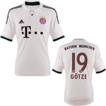 Adidas FC Bayern München Trikot 19 Mario Götze 2013/14 Weiß CL Herren M oder XXL/2XL