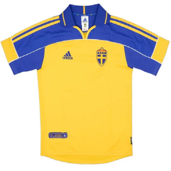 Adidas Schweden Trikot Euro 2000 bis WM 2002 heim gelb Herren XL