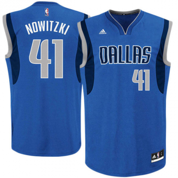 Adidas Dallas Mavericks Trikot 41 Dirk Nowitzki Neu m. Etiketten Blau NBA Herren XXL/2XL