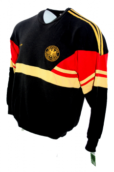 Adidas Deutschland Pullover WM 1986 Trainingssweatshirt Trikot Schwarz DFB Herren M