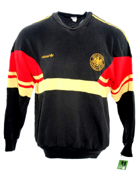 Adidas Deutschland Pullover WM 1986 Trainingssweatshirt Trikot Schwarz DFB Herren M