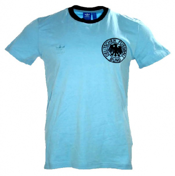 Adidas Originals Deutschland Trikot WM 1974 DFB Event 3rd Retro 1974 Weltmeister blau hellblau Herren M, L oder XL