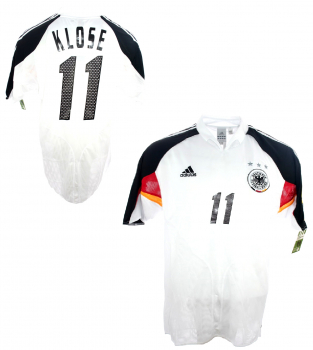 Adidas Deutschland Trikot 11 Miroslav Klose Euro 2004 EM DFB Weiß Herren M