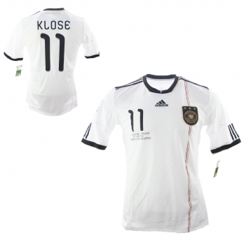 Adidas Deutschland Trikot 11 Miroslav klose WM 2010 Heim weiß DfB Herren XL & 176cm