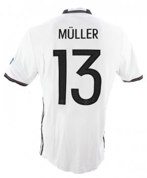 Adidas Deutschland Trikot 13 Thomas Müller Euro 2016 DFB Heim weiß Herren M oder L