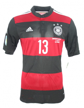 Adidas Germany jersey 13 Thomas Müller World Cup WC 2014 away red black new men's S/M/L/XL/XXL/176cm