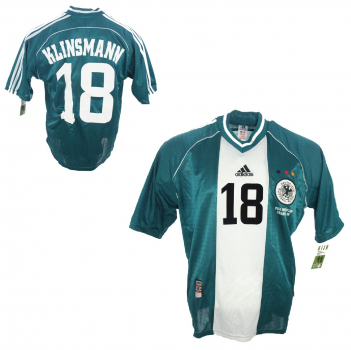 Adidas Deutschland Trikot 18 Jürgen Klinsmann WM 1998 Away DFB NEU Herren L