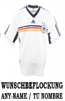 Adidas Deutschland Trikot 4 Kohler 9 Kirsten 10 Hässler uvm. WM 1998 98 DFB Heim Weiß Herren S, M, L oder XL & Kinder