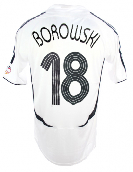 Adidas Germany jersey 18 Tim Borowski World Cup 2006 white home men's L