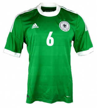 Adidas Alemania camiseta 6 Sami Khedira Euro 2012 verde señor S o L