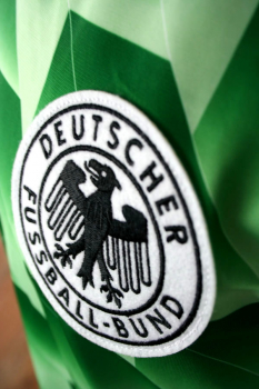 Adidas Alemania camiseta copa mundial 1990 3 Brehme 10 Matthäus verde señor XXL/2XL
