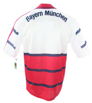 Adidas FC Bayern Munich jersey + shorts 1998/99 Opel white men's XS  kids 164 cm