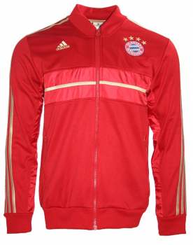Adidas FC Bayern München jacke Trainingsjacke rot Heim teamwear Herren M