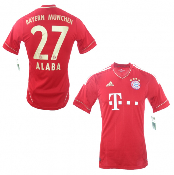Adidas FC Bayern München Trikot 27 David Alaba 2012/13 Heim Rot Herren S