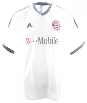 Adidas FC Bayern München Trikot 2002/03 Weiß T-Mobile Auswärts Herren L