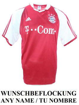 Adidas FC Bayern München Trikot 2004/05 T-Com Heim Rot Herren M/L oder XL