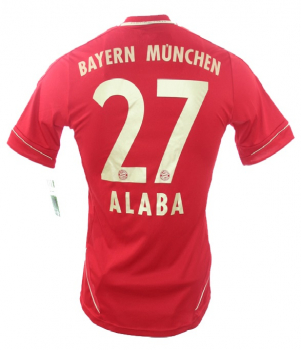Adidas FC Bayern München Trikot 27 David Alaba 2012/13 Heim Rot Herren S