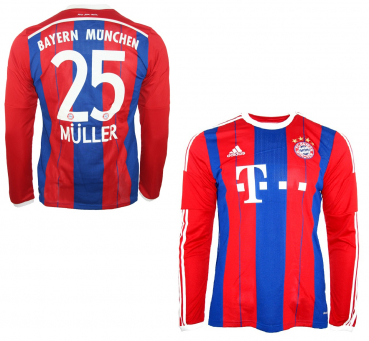 Adidas FC Bayern München Trikot 25 Thomas Müller 2014/15 Heim Neu Herren M oder XL