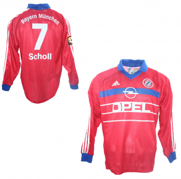 Adidas FC Bayern München Trikot 7 Mehmet Scholl 1997-1999 rot Opel Neu Herren XL
