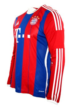 Adidas FC Bayern München Trikot 21 Philipp Lahm 2014/15 langarm heim neu blau rot gestreift Herren M