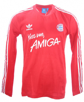 Preview: Adidas Originals FC Bayern München Trikot 1988/89 Kiss me Amiga rot Herren M