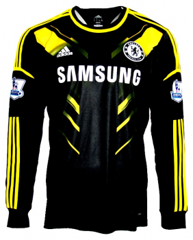 Adidas FC Chelsea London Trikot 8 Frank Lampard 2012/13 matchworn Schwarz Herren XL