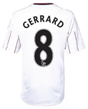 Adidas FC Liverpool camiseta 8 Steven Gerrard 2010/11 blanco senor XL