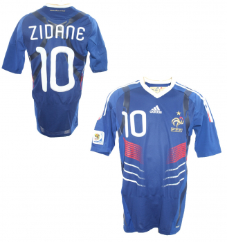 Adidas Frankreich Trikot 10 Zinedine Zidane WM 2010 Techfit Herren L