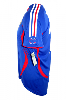 Adidas Frankreich Trikot 10 Zinedine Zidane WM 2006 Heim Blau Herren S (B-Ware)