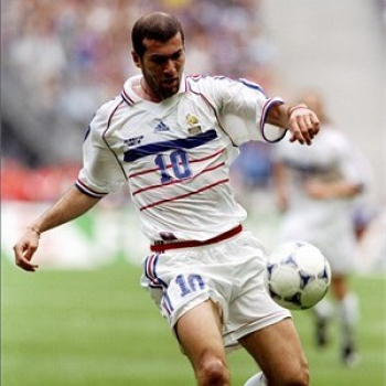 Adidas Francia camiseta 10 Zinedine Zidane copa del mundo 1998 blanco senor XS =164cm o XL