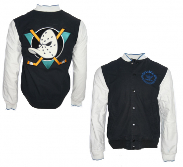 Adidas Originals Anaheim Mighty Ducks Jacke College Walt Disney NHL Trikot Schwarz Herren M oder L
