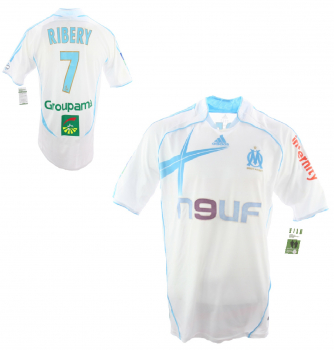 Adidas Olympique Marseille Trikot 7 Franck Ribery 2006/07 N9NF Matchworn Herren XL