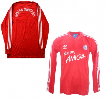 Preview: Adidas Originals FC Bayern München Trikot 1988/89 Kiss me Amiga rot Herren M