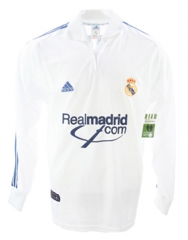 Preview: Adidas Real Madrid Trikot 5 Zinedine Zidane 2001/02 Heim langarm Matchworn Herren XL