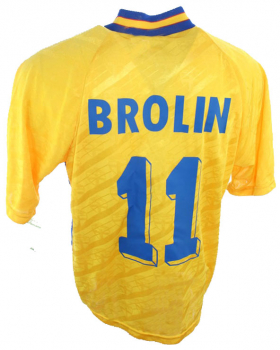 Adidas Schweden Trikot 11 Tomas Brolin 1994 WM USA Herren S(M) oder XL
