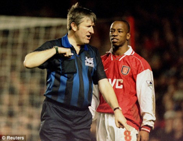 Nike Arsenal London Trikot 8 Ian Wright 1997/98 JVC Heim Herren L